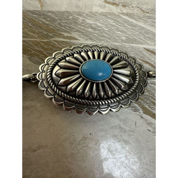 ARIAT Turquoise Concho Chain Belt - Ladies, Silver - Picture 6 of 6